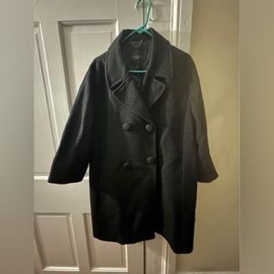 Talbots Black Peacoat, size 16